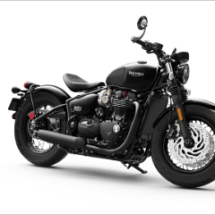 Bobber Black Front 3-4 Jet Black